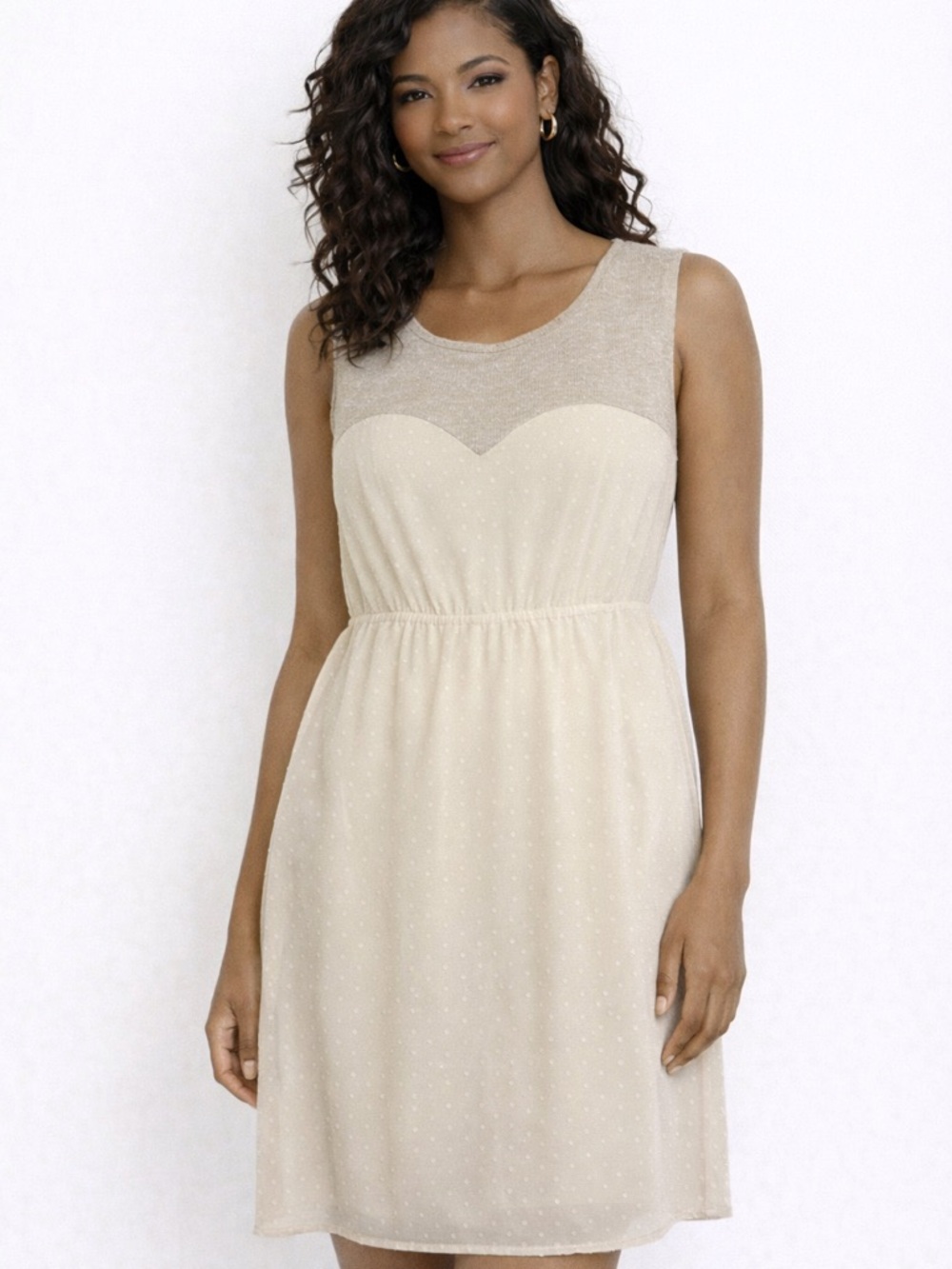 Anthropology Needle & Thread Shimmery Dress, Sheer Overlay, Formal, Mini